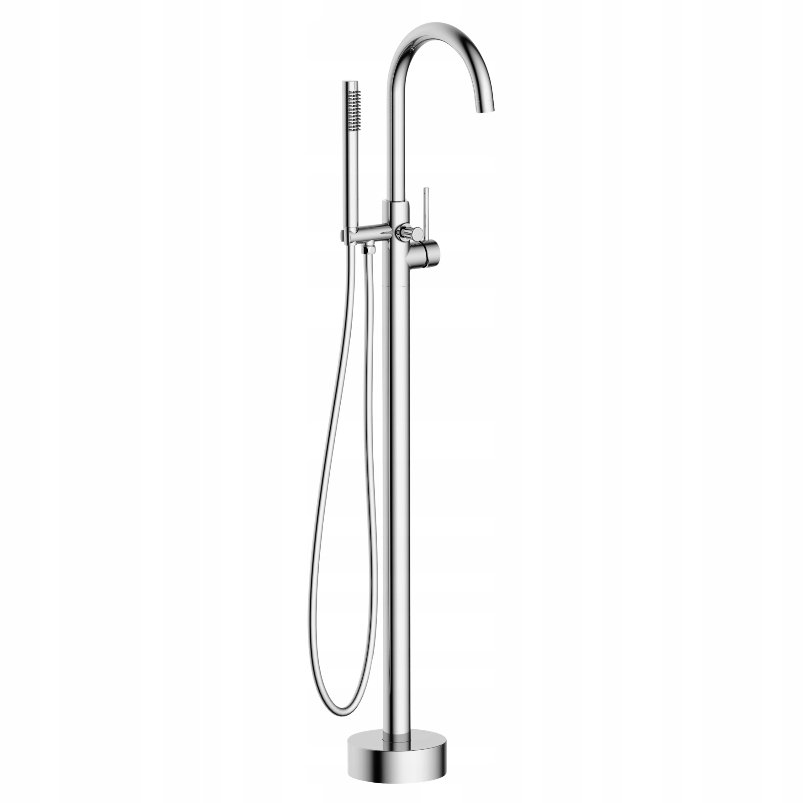 Voľne Stojaca Vaňová Batéria Cascade Chrom Nerezová Oceľ Sada Balneo