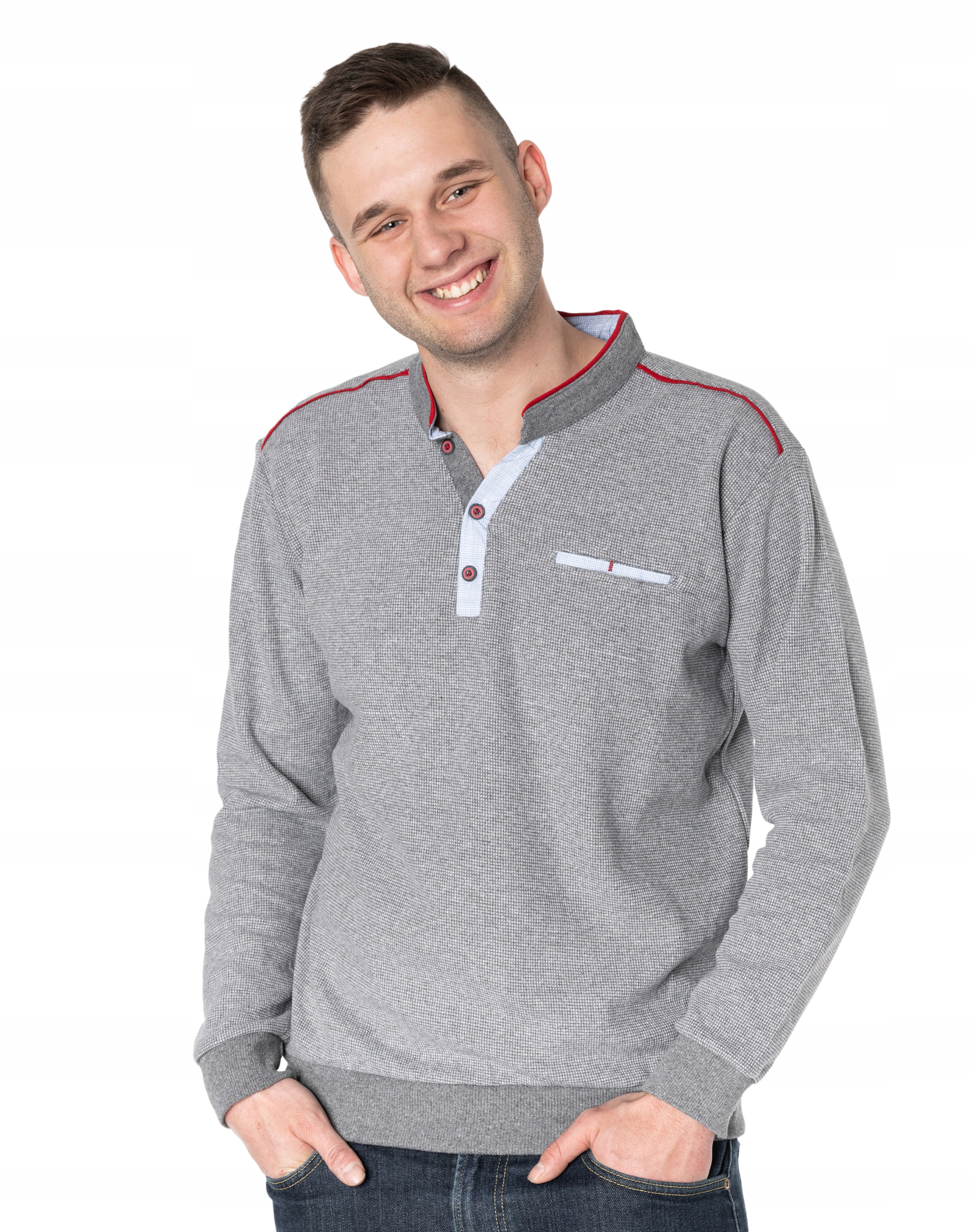 

Cienki Sweterek Męski Rozpinany Bluza 8665-05 r XL