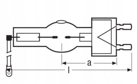 Osram HTI 2500W/SE 2500W G22+kabel 4050300371146 Marka Osram