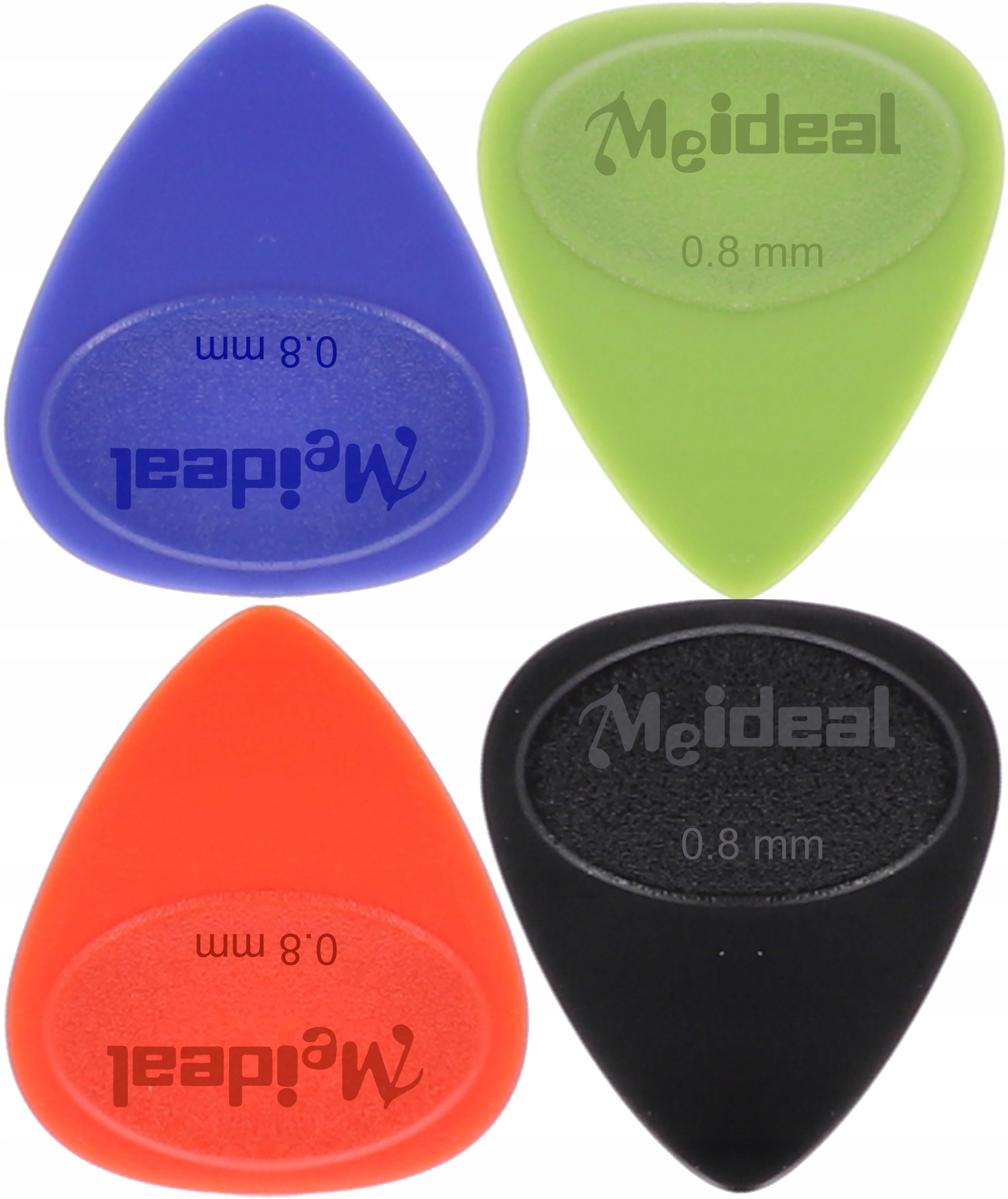 Kostka piórko Meideal Medium 0,8 mm 4 szt ZESTAW