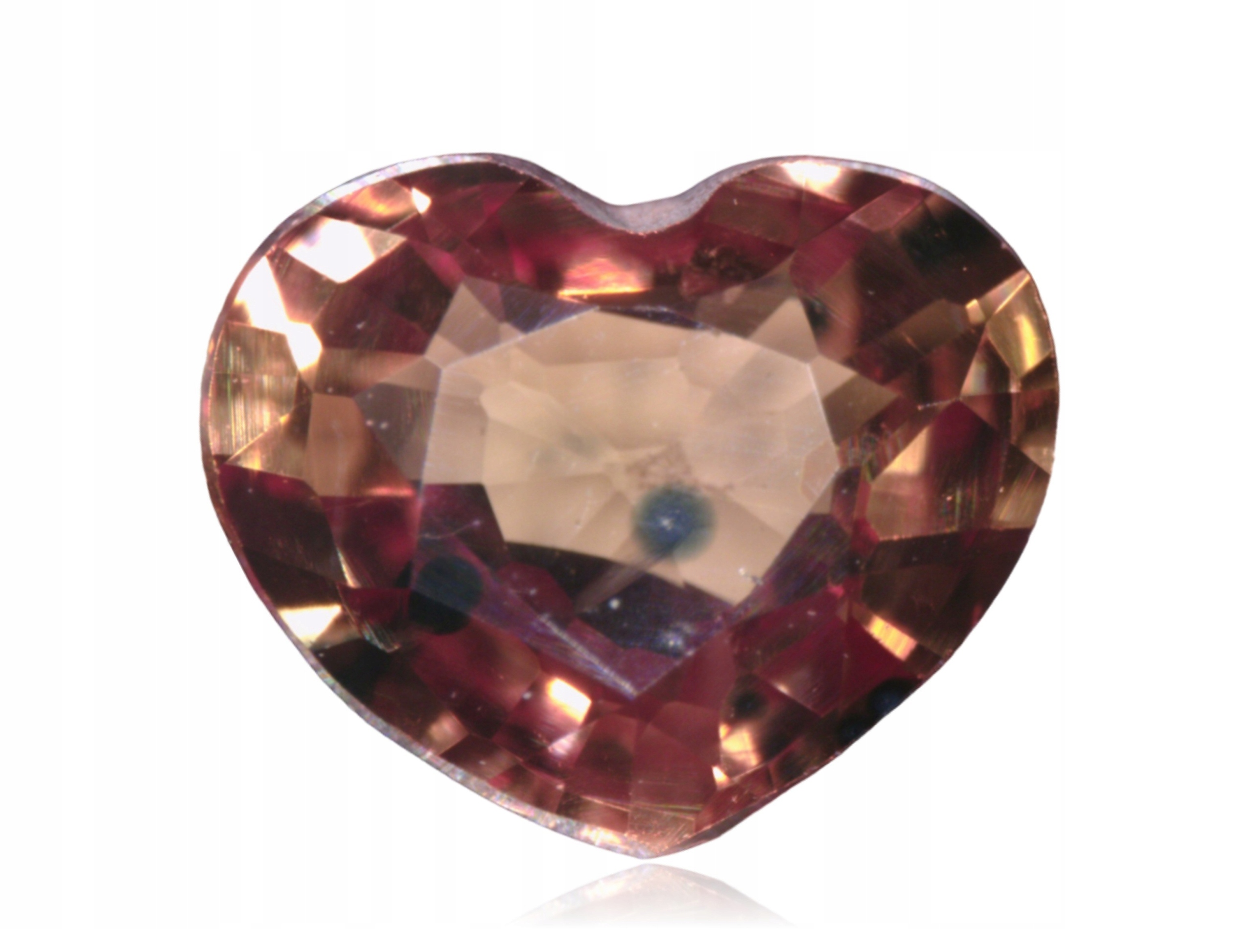 Safír 0.35ct Oranžové srdce eCertifikát Wbd