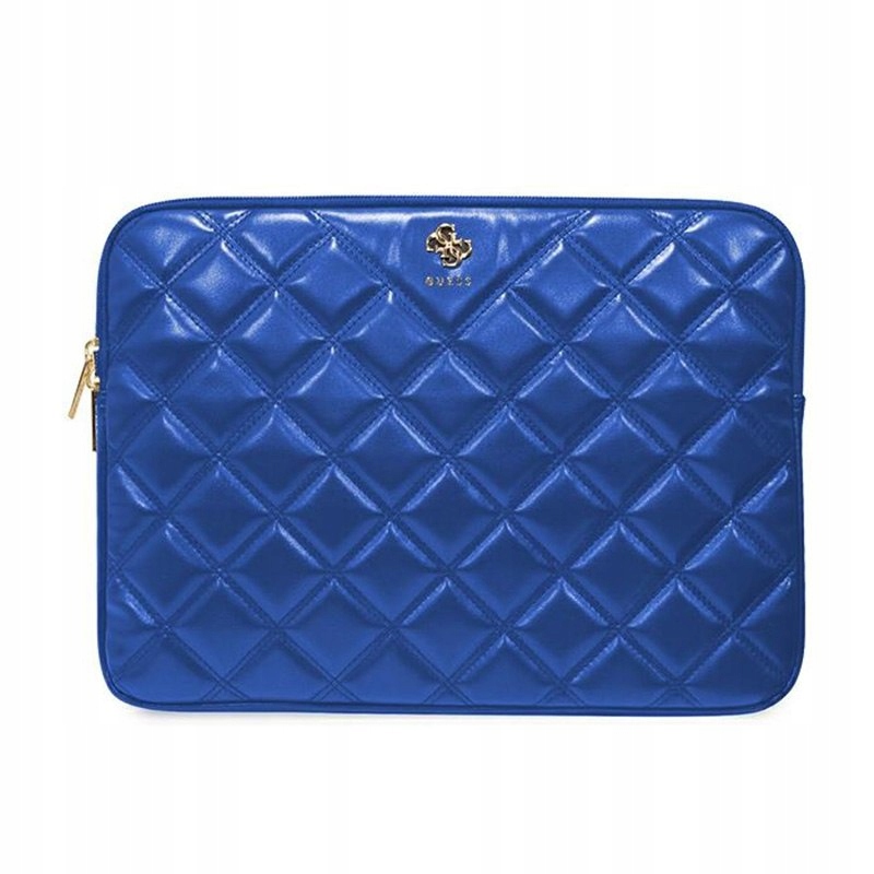 Guess Quilted 4G Sleeve – Pouzdro na notebook 13" 14" (modré)