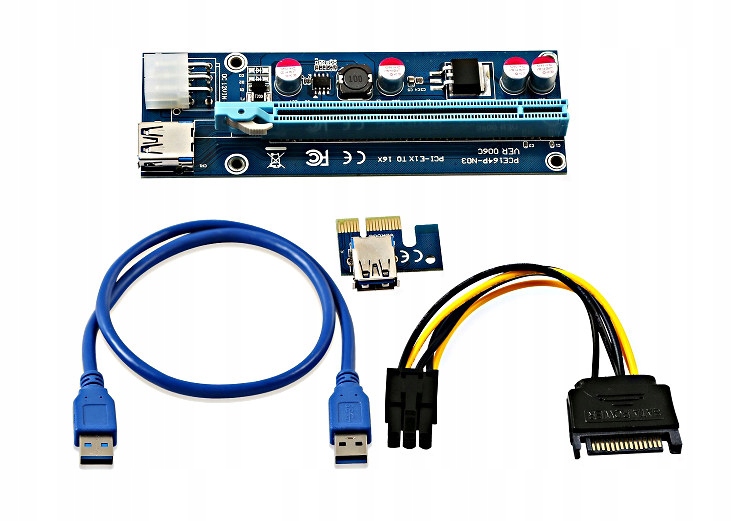 

Taśma Riser Usb 3. Pci-e Pci 1x-16x Sata zasilenie