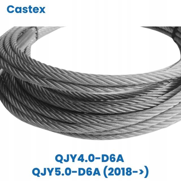 Ocelové zvedací lano Castex QJY4.0-D6A a modely QJY5.0-D6A od roku 2018