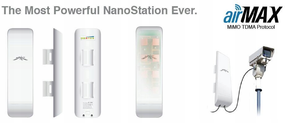 Ubiquiti Nanostation M2 Cpe Zařízení Pro Internet Wisp Airmax 2 4GHZ 11D