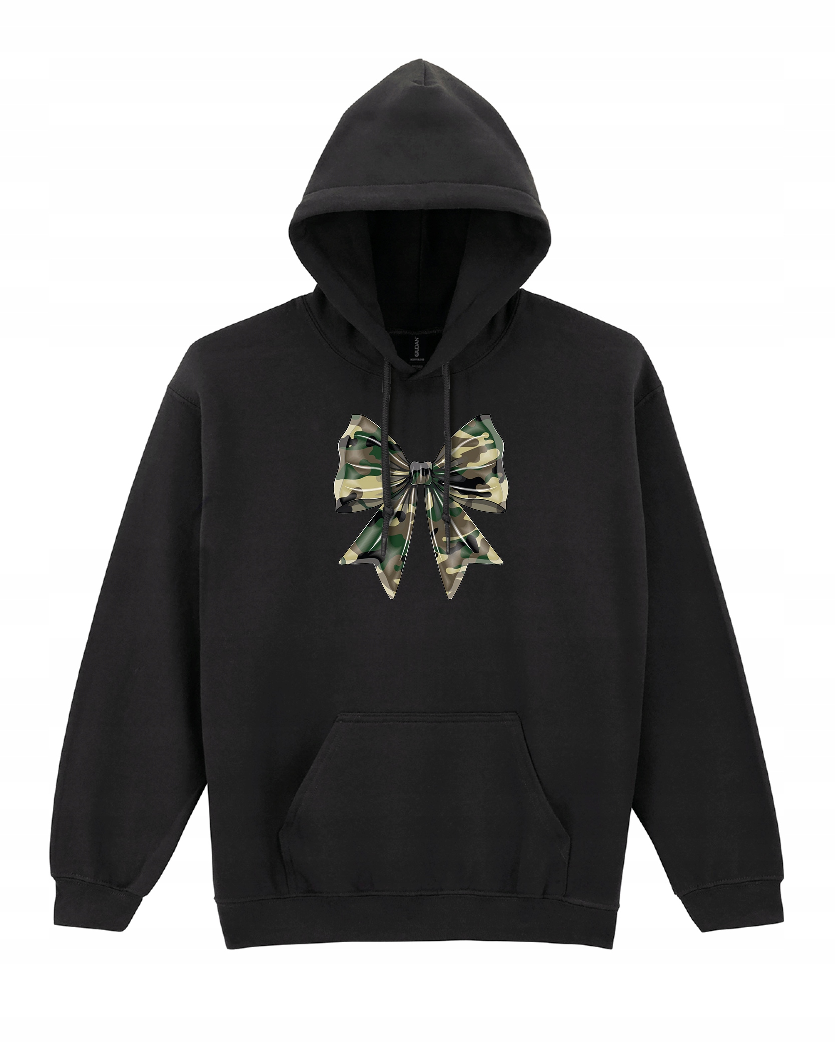 Mikina Vojenská Mašle Militaria Kamo Módní Stylová Černá XL