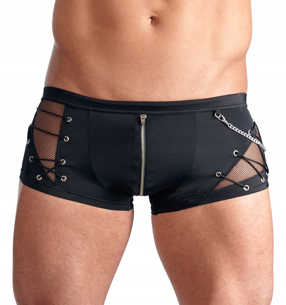 Sexy Pánské Boxerky Typu Punk S Řetízkem XXL