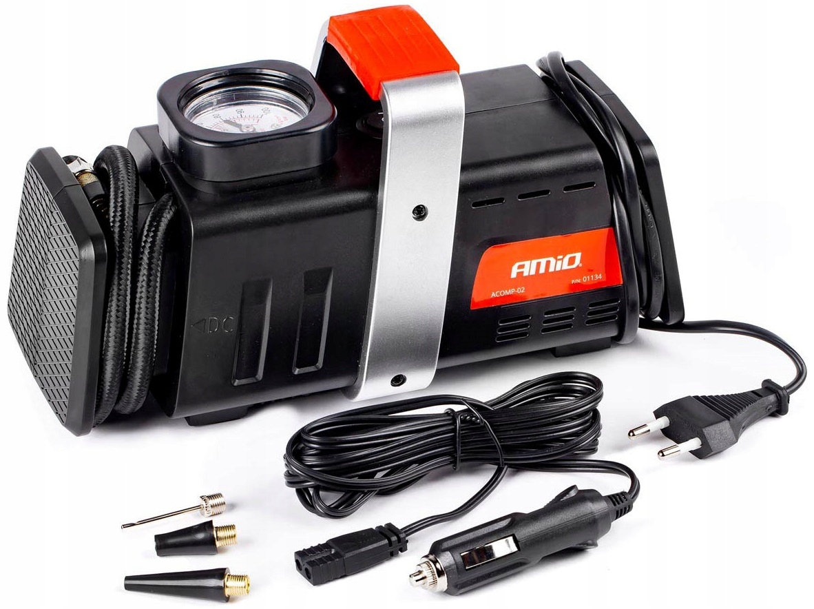 Kompresor Do Auta Výkonný 12V 230V Pumpa Na Kola Kompresor Koncovky