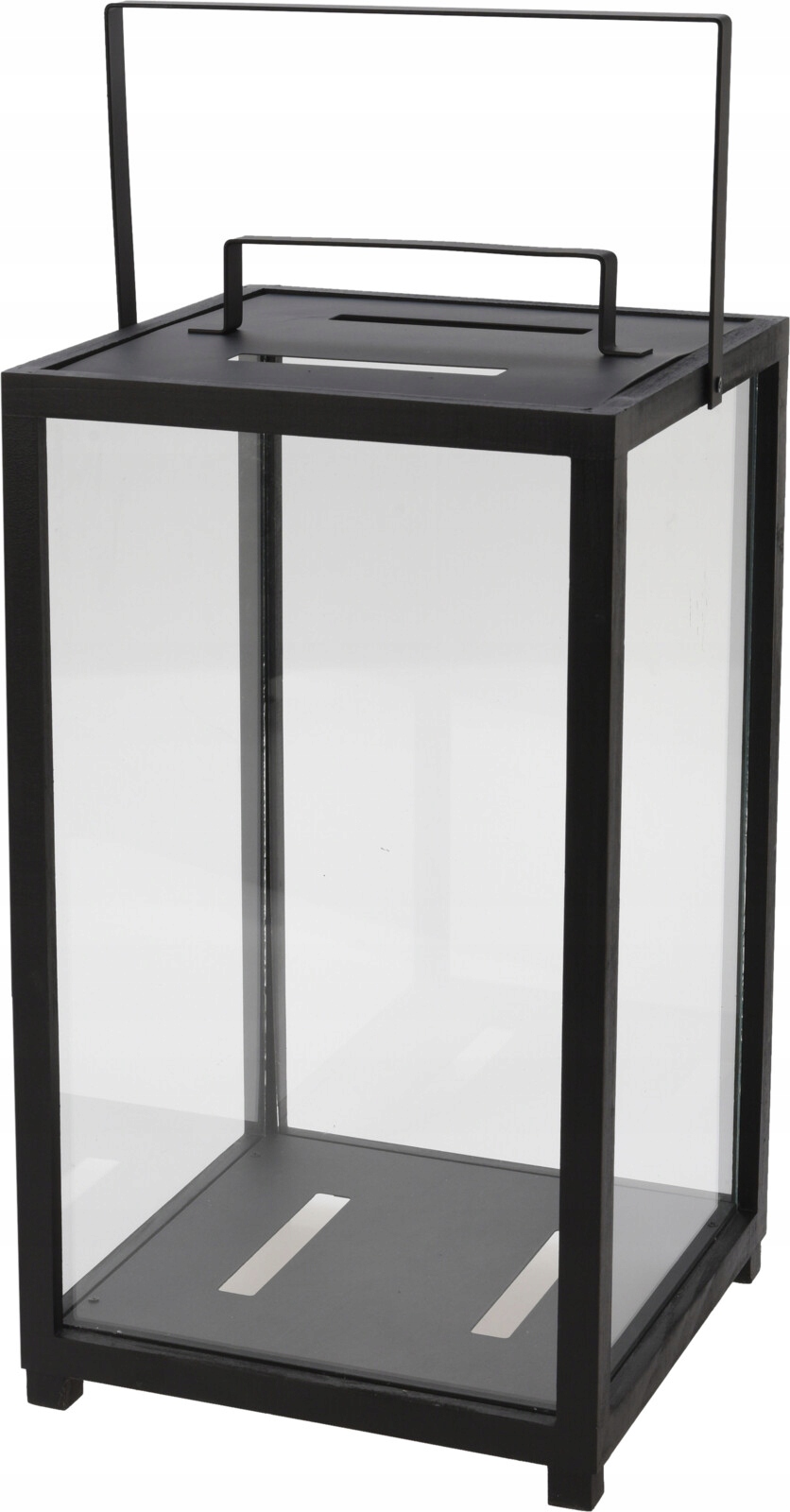 LATARNIA DEKORACYJNA DREWNIANA LAMPION 33CM