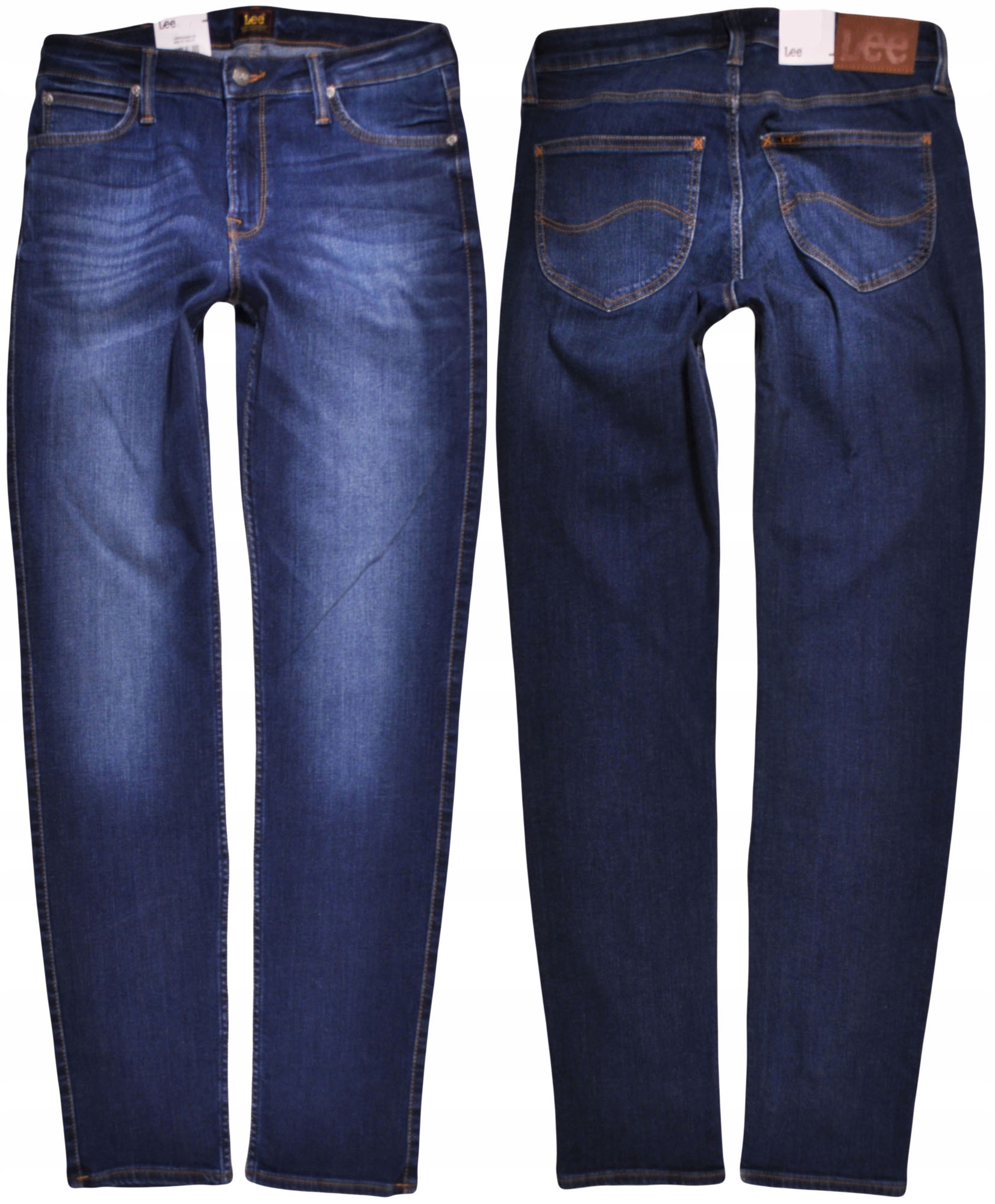 Lee kalhoty Jeans tmavě modré Straight Elly_ W29 L33