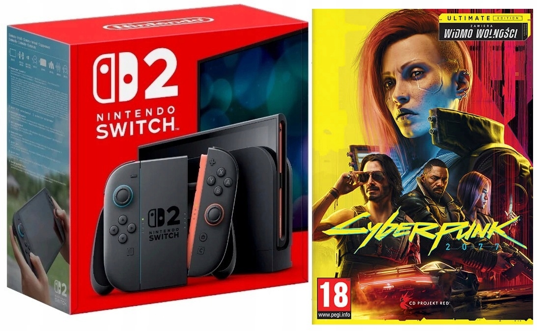 KONSOLA NINTENDO SWITCH 2 + CYBERPUNK 2077 ULTIMATE EDITION
