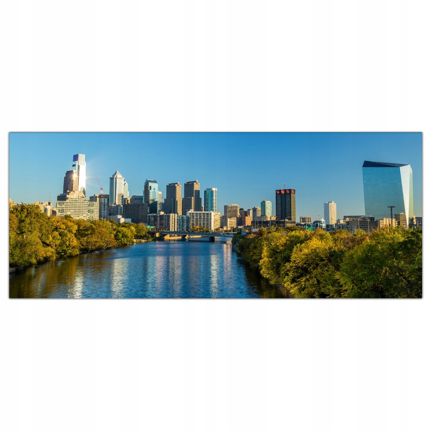 

Hartowany Obraz Szklany Philadelphia Widok 125x50