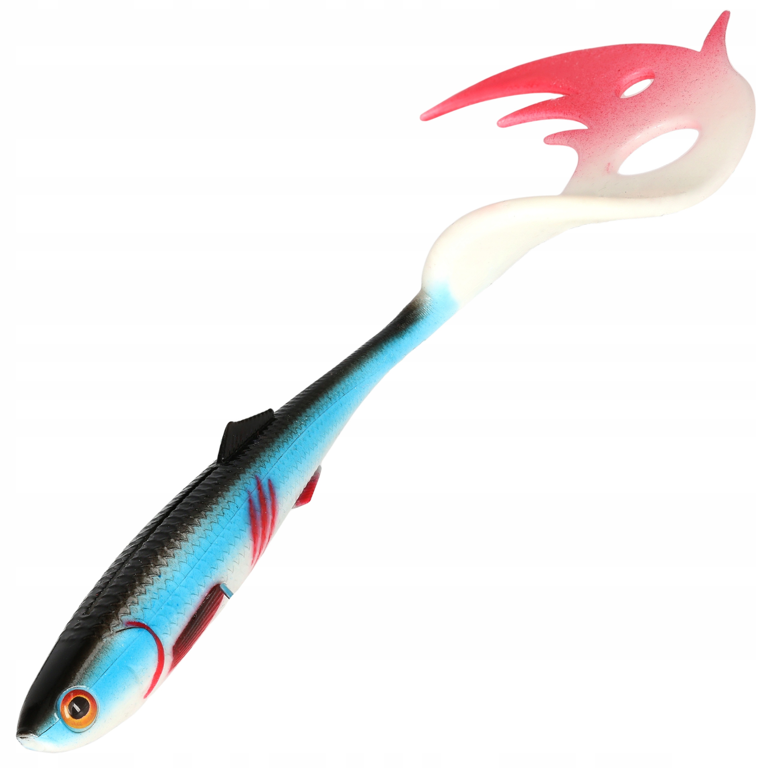 Guma Mikado Sicario Pike Tail Bleeding Blue 14cm
