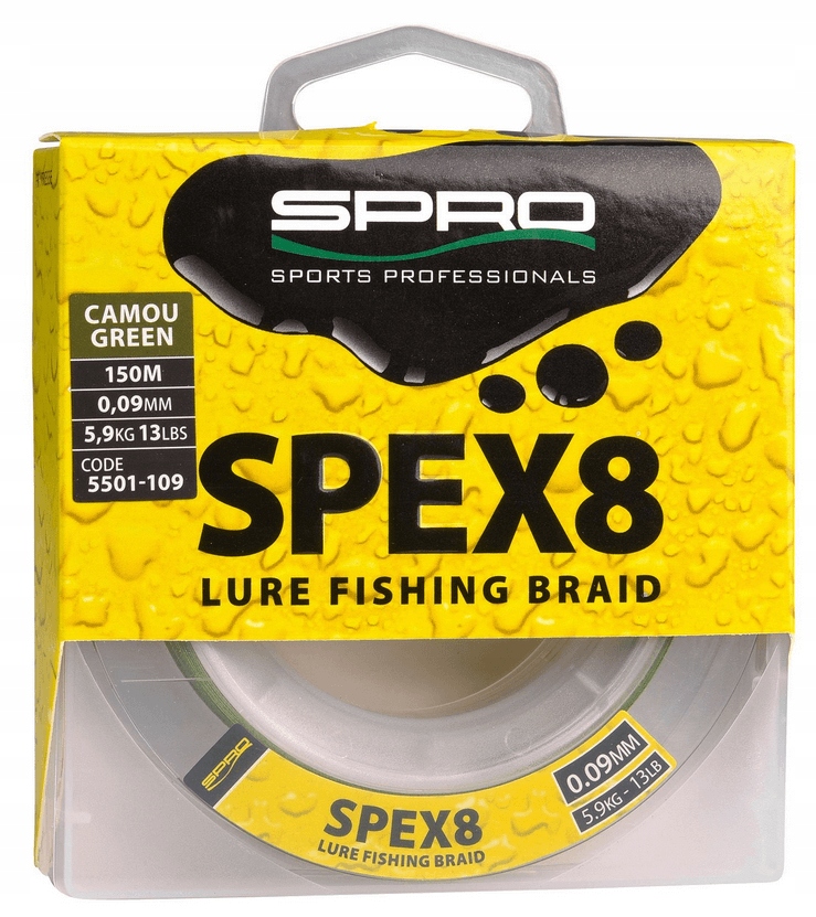 Plecionka Spinningowa Spro SPEX8 Camou Green 0.18mm 150m