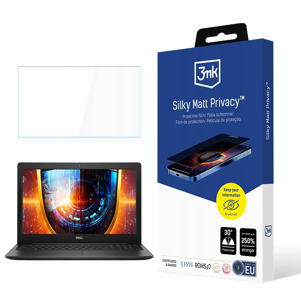 Ochranná Fólie Privacy pro Dell Vostro 3580 až 17" 3mk , 2cestná (bez lepidla)