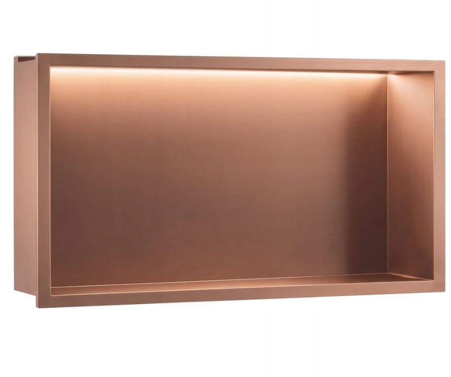 Led Vankúšová Polica 60X30x10 cm Brush Copper Rea