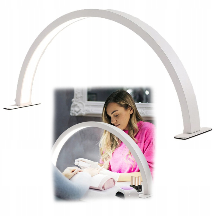 Lampa Kosmetyczna Moon Półksiężyc Led Bezcieniowa do Zabiegów Makijażu Rzęs