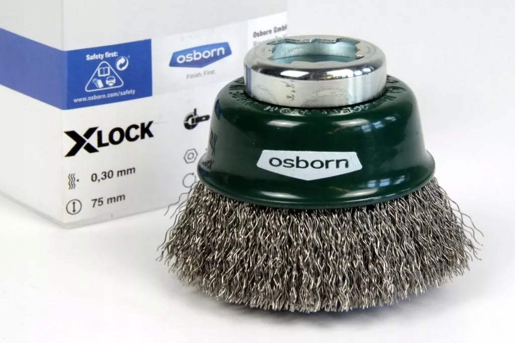 Kartáč hrncový X-lock Inox 75 mm vlnitý Osborn