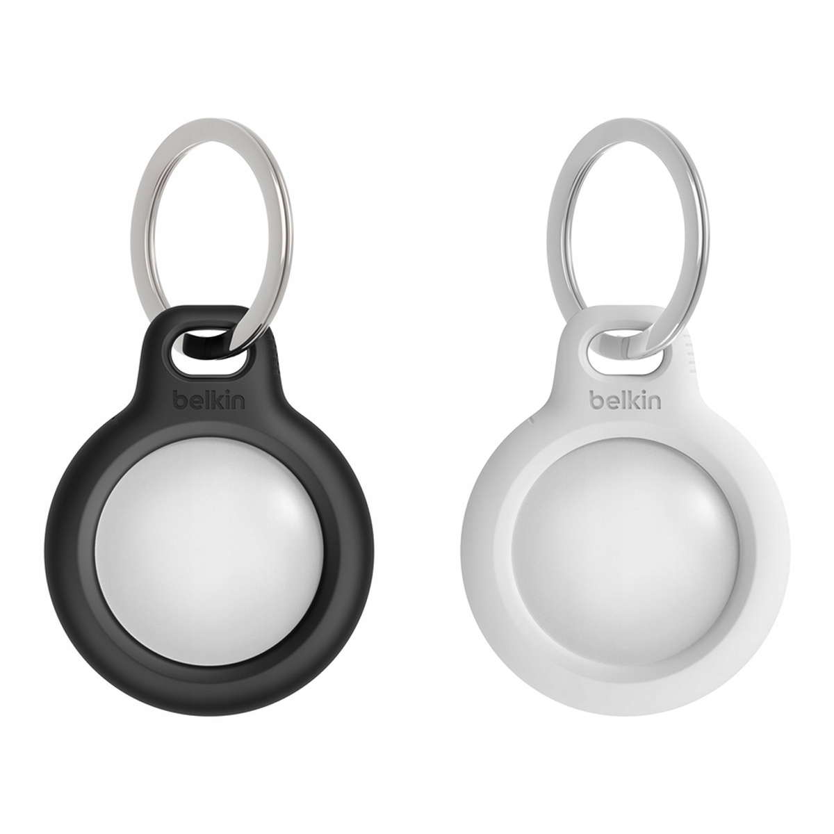 Belkin Držáky na AirTag s kroužkem na klíče, 2 ks, bílá a černá