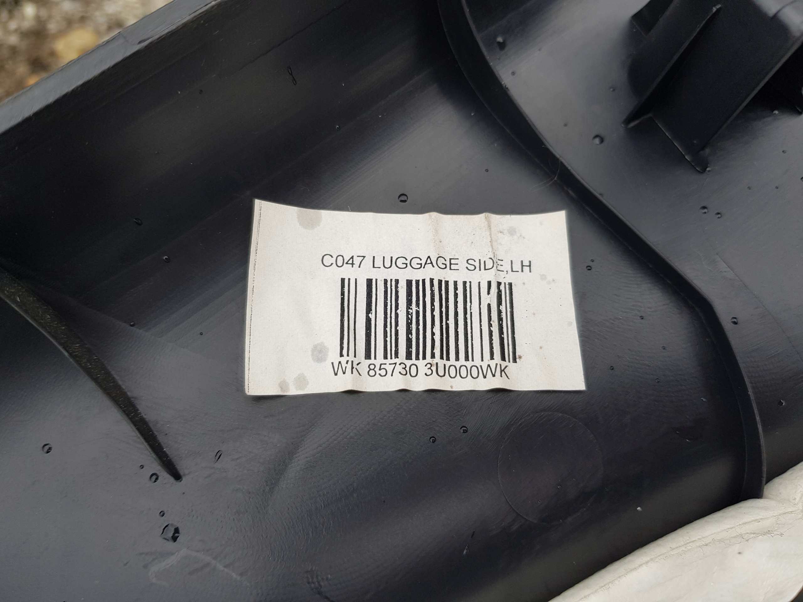 KIA SPORTAGE III boot upholstery L/P