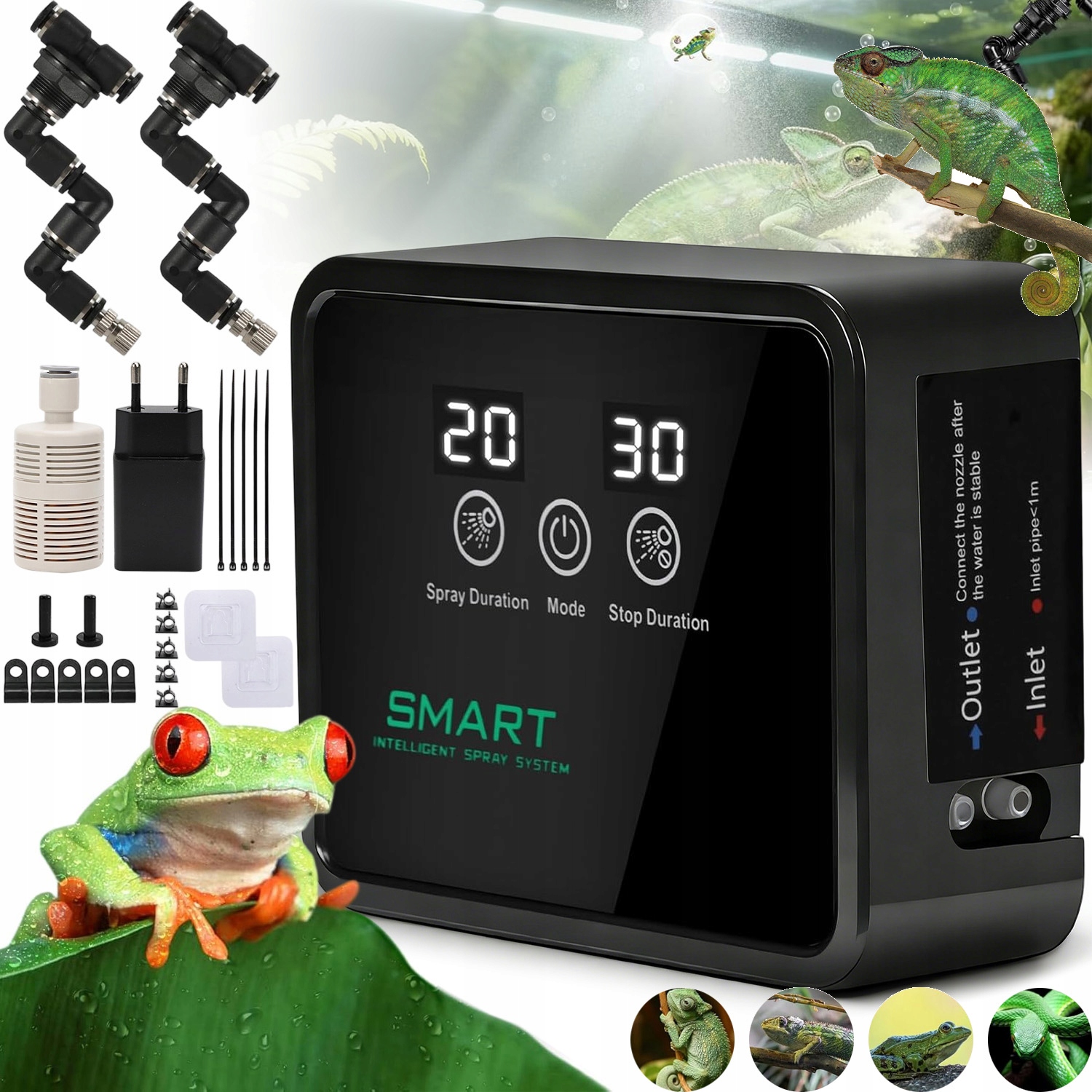 Levně Inteligentní Zavlažovač Do Terária S Časovačem A Tryskou, Snadná Instalace
