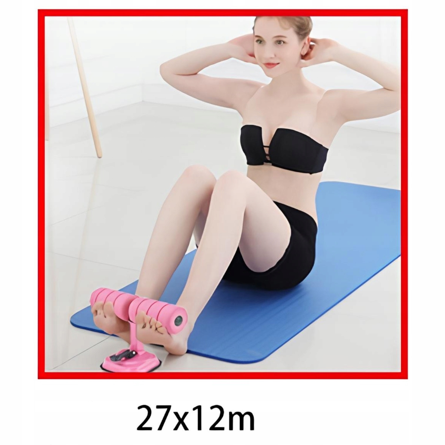 Akcesoria do jogi i fitness przyrząd sit-up z przyssawką 27x12x16-19cm