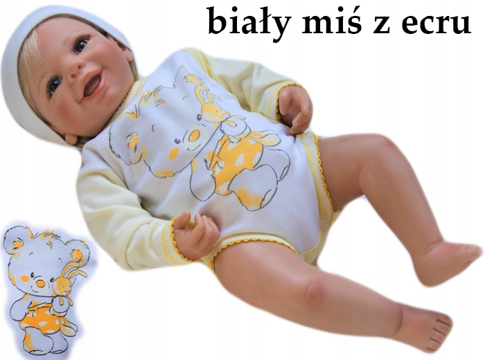 

Body kopertowe pajacyk długi rękaw 74 bawełniane