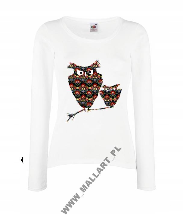 

Bluzka Damska Sowa Sowy Śmieszne Wzory