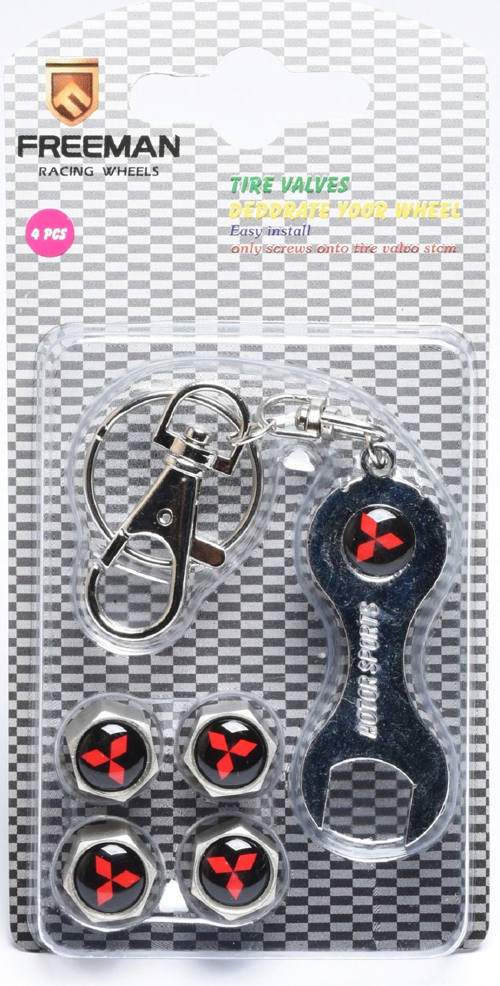 

Nakrętki na wentyle wentylki z logo Mitsubishi