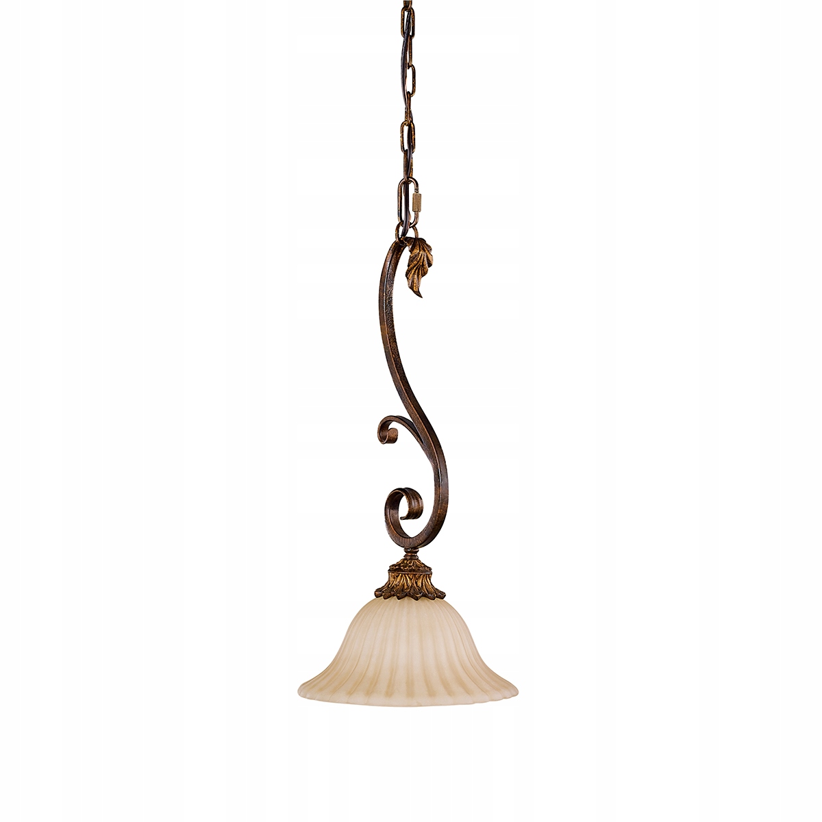 Závesná lampa z skla, ozdobné tienidlo, klasická, nad stôl Feiss