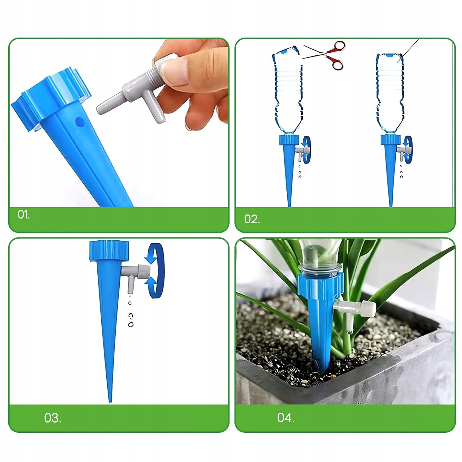 30X NAWADNIACZ DO KWIATÓW DONICZEK NA BUTELKI AUTOMATYCZNIE NAWADNIA Marka inna