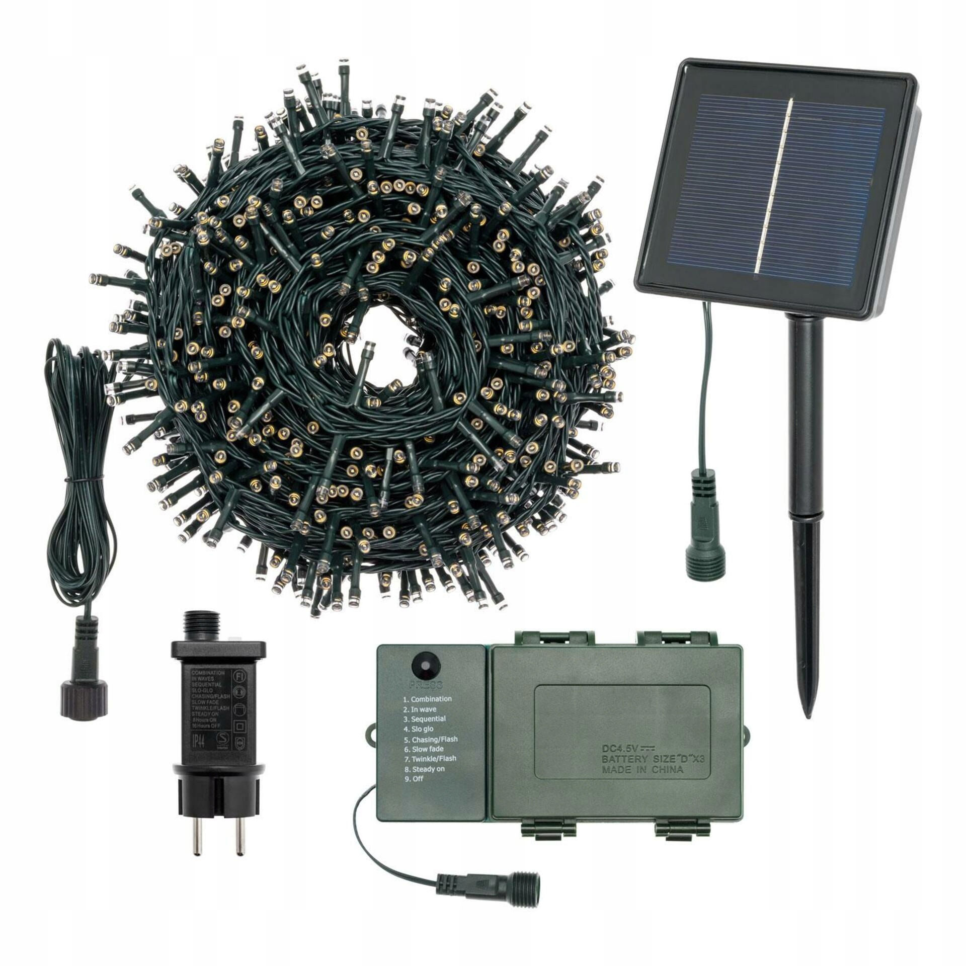 Xmas King XmasKing Led reťaz 25m 500 Led na batérie solárne trafo 230V