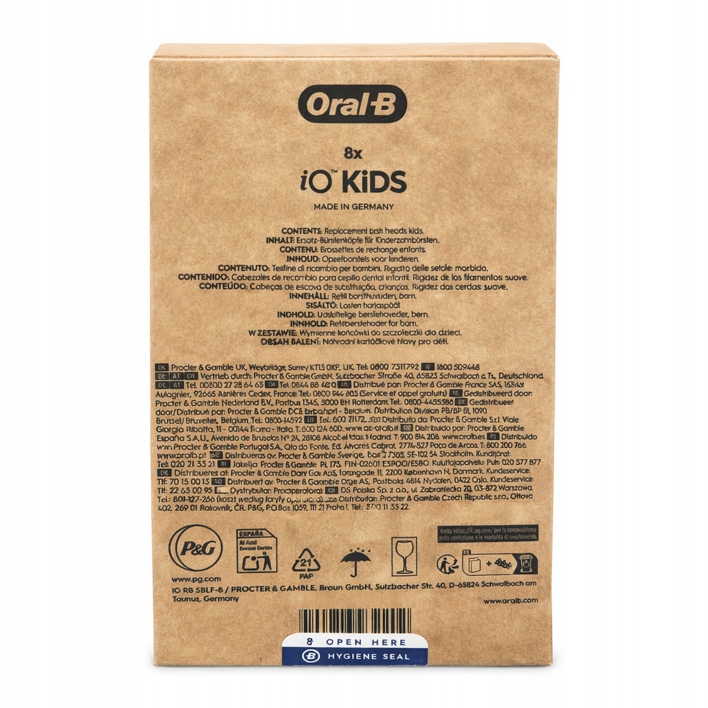 Oral B Io Kids Końcówki Do Szczoteczki Dziecięcej 8 Szt