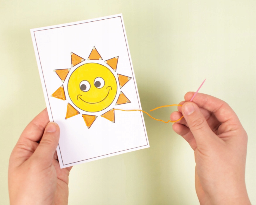 DIY IGŁA 7 cm dla dzieci plastikowa do koralików haft szycie 5 szt EAN (GTIN) 7394311916123