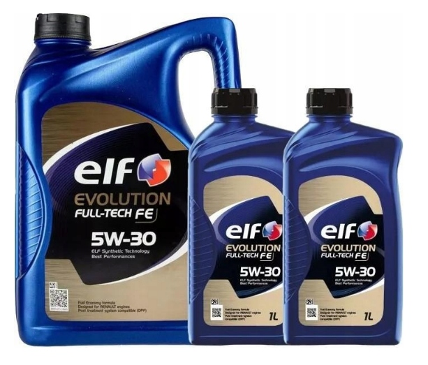 Olej syntetyczny Elf Evolution Full-tech Fe 5W30 7L (5+1+1)
