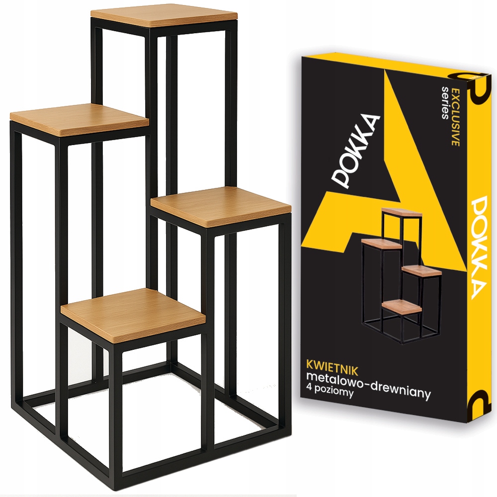 Držák Na Květináč Stojící Kovový 4-ÚROVŇOVÝ Stojan Na Květináče Květiny 4444