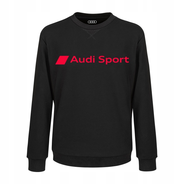 Bluza Sportowa Męska Audi Sport Roz. L Bez Kaptura Czarna Aso Oryginał