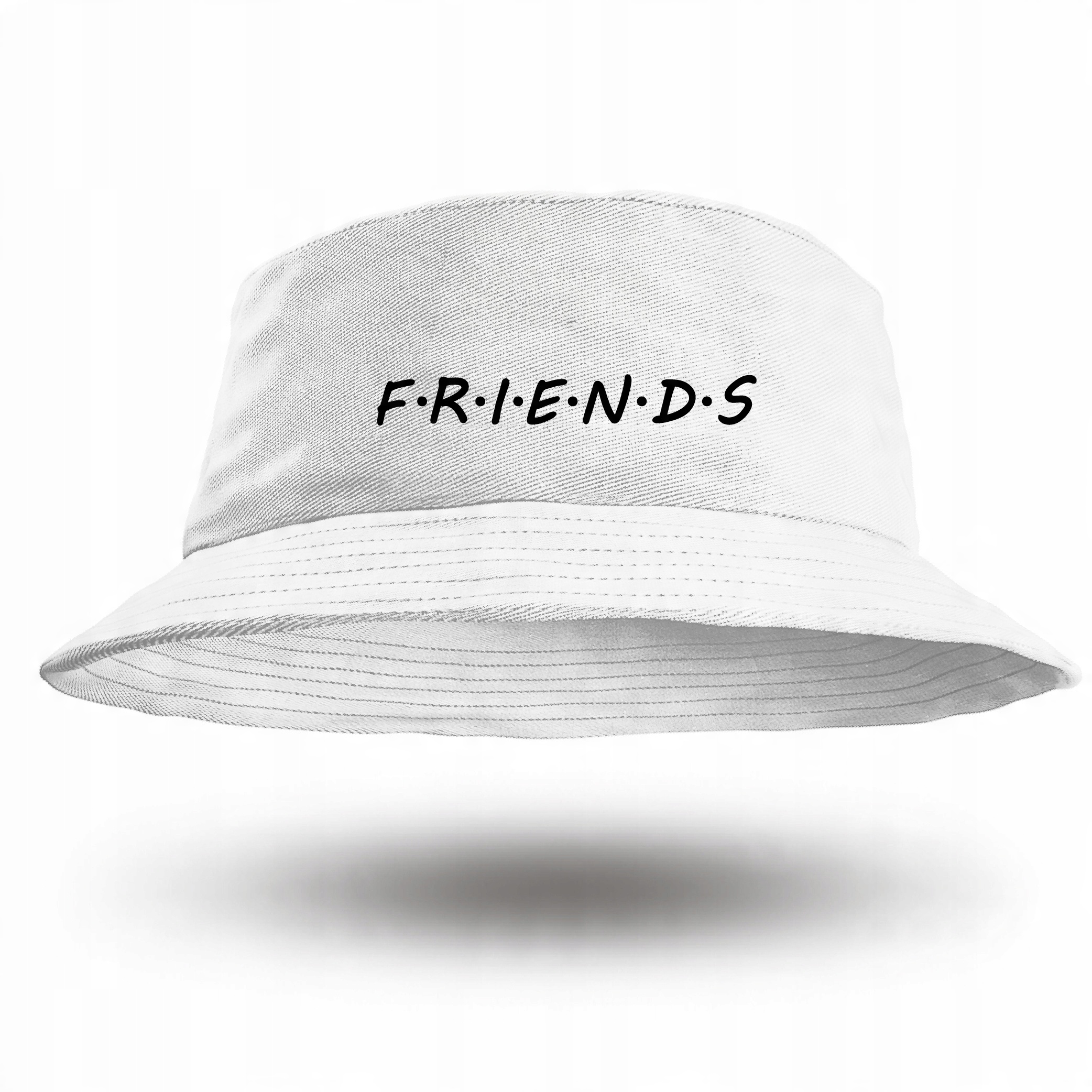 

Biały Kapelusz Bucket Hat Friends Stylowa Czapka