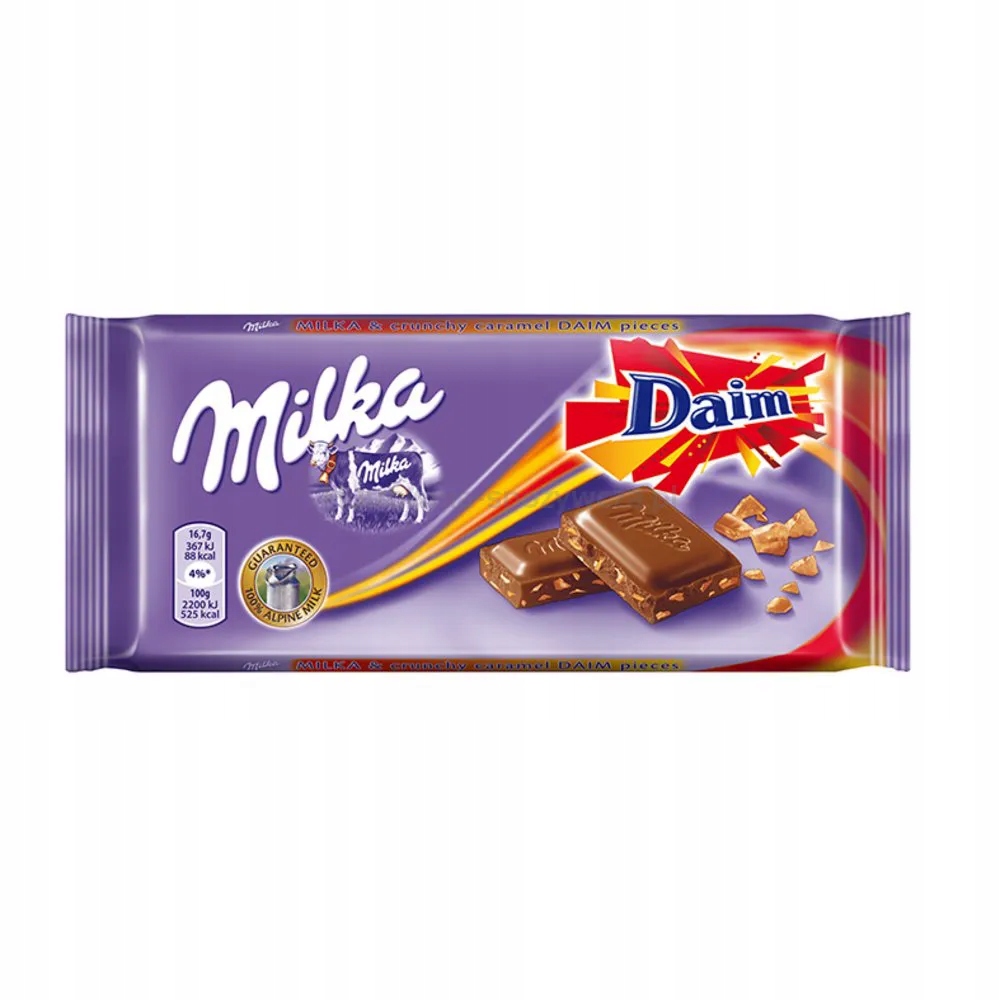 Levně Milka Čokoláda Daim 100 G