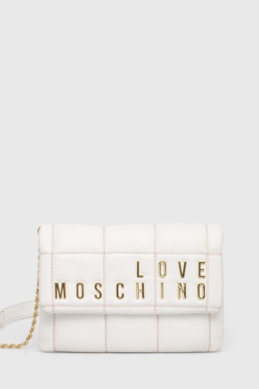 Bílá Malá Kabelka Love Moschino