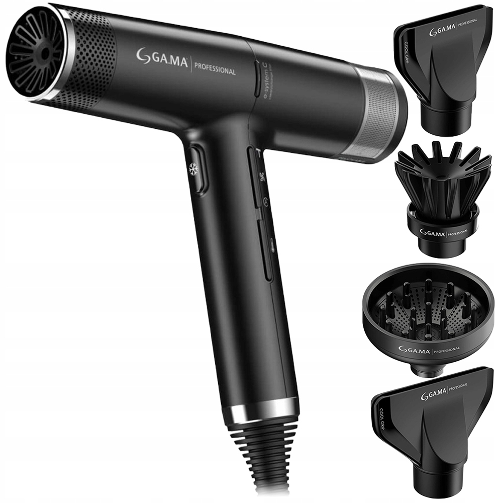 Ga.ma Iq Perfetto 3 lehký vysoušeč vlasů 1600 W černý