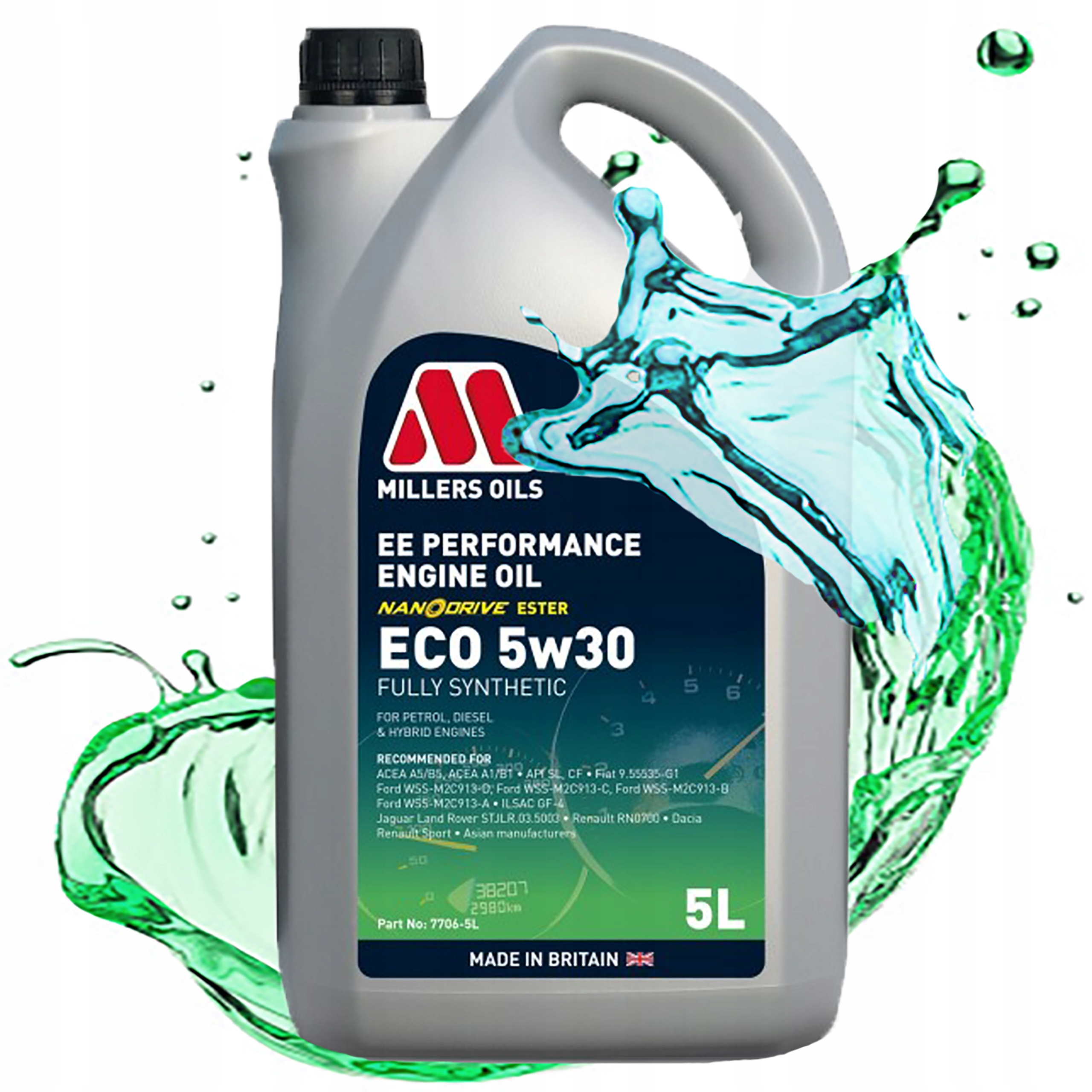 Syntetický Motorový Olej Millers Oils Ee Performance Eco 5W30 Estery 5L