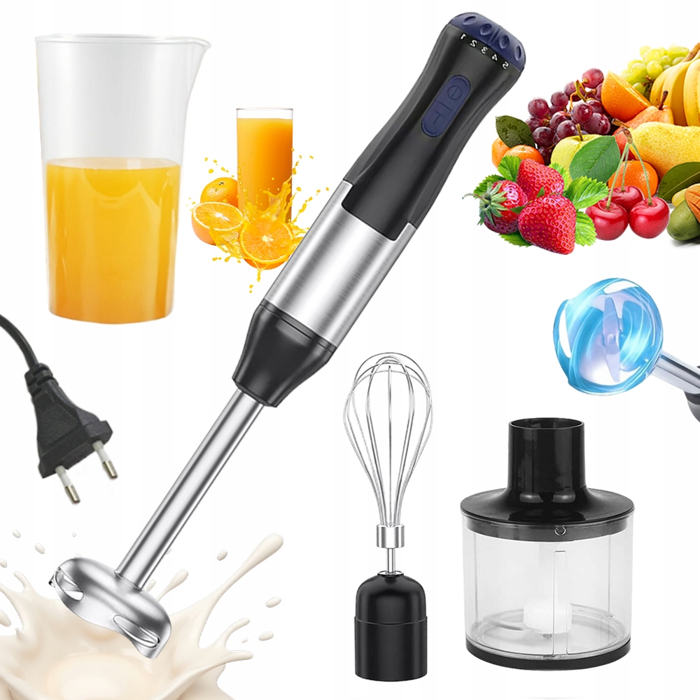 Ruční Mixér 1000 W, 5 Rychlostí, Turbo Režim, Stabilní Provoz