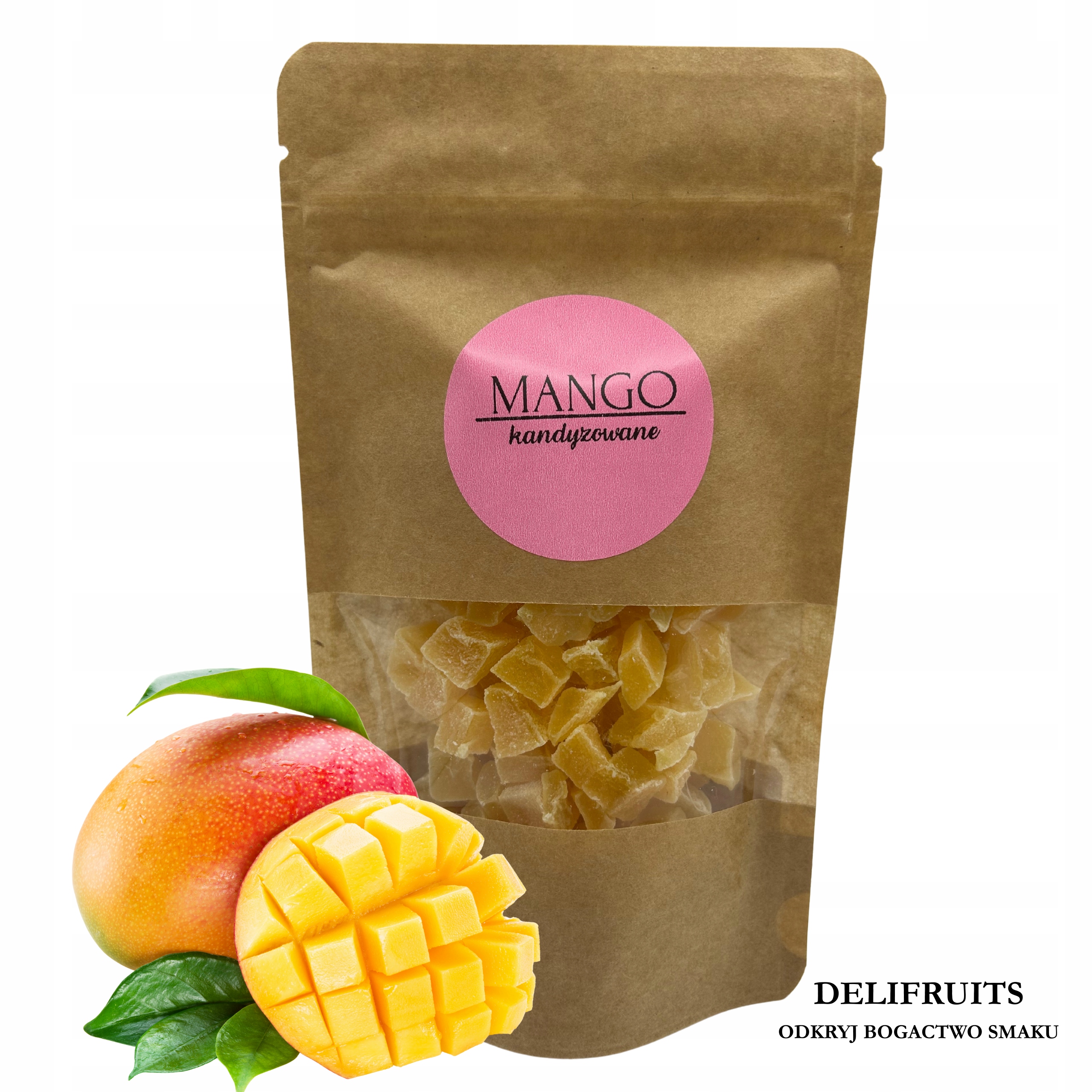 Levně Kandované Mango Sušené Kostka 2,5 Kg (2500 G) Kandované Ovoce Delifruits
