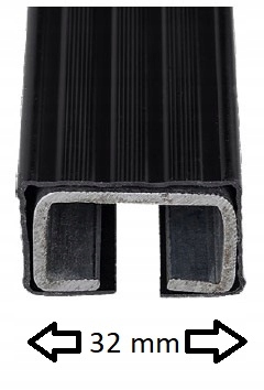 AMOS BELKI STALOWE BAGAŻNIKA DACHOWEGO 1,4 M (KPL 2 SZT.)