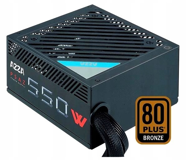 Nový napájecí zdroj Atx 550W 80+ Linkword Azza 5x Sata EPS12V Pci-e 80+ Bronze