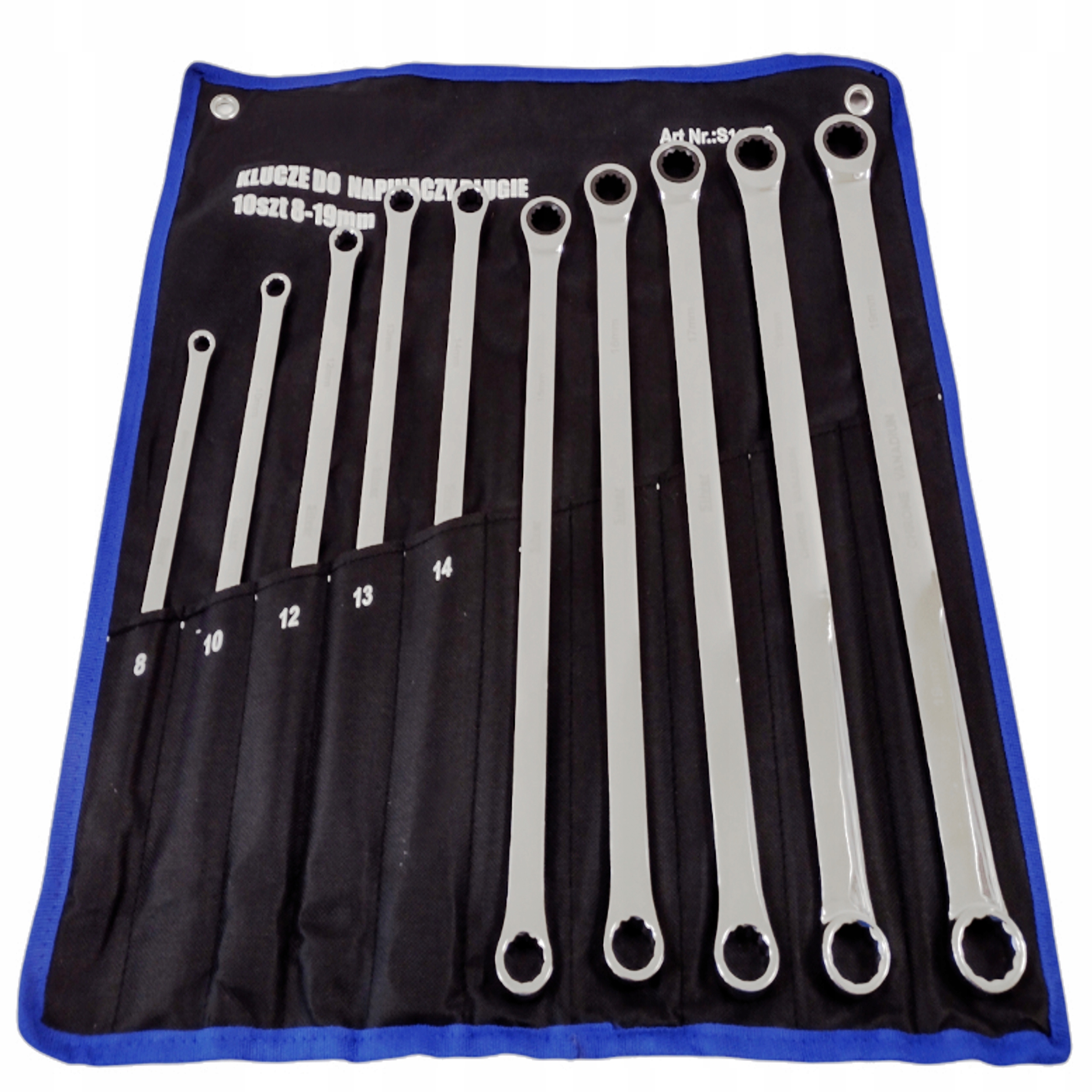 Dlhé Očkové Kľúče S Hrkálkou Na Napínače Sada Kľúčov 10 Ks 8-19 mm