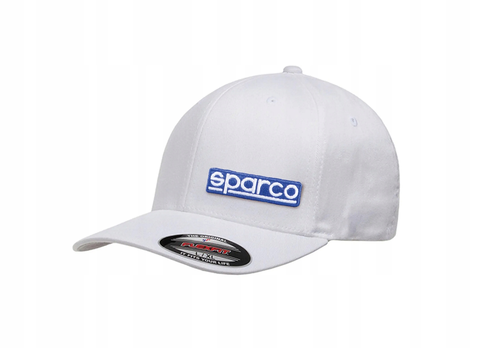Sparco kšiltovka Flexfit, barva bílá, velikost L-XL