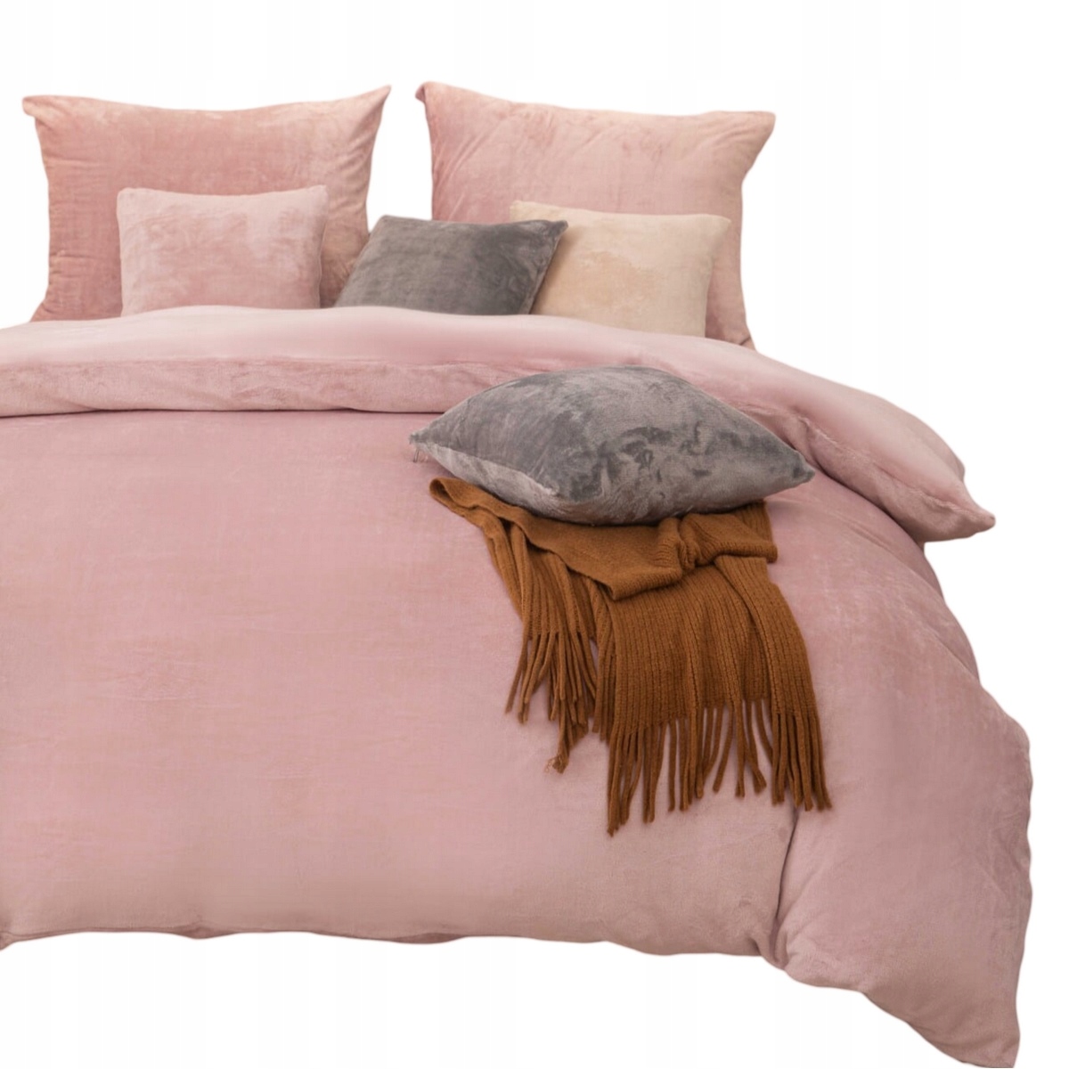 Povlečení z mikrovlákna Medvídek Cozy 160x200 pudrové