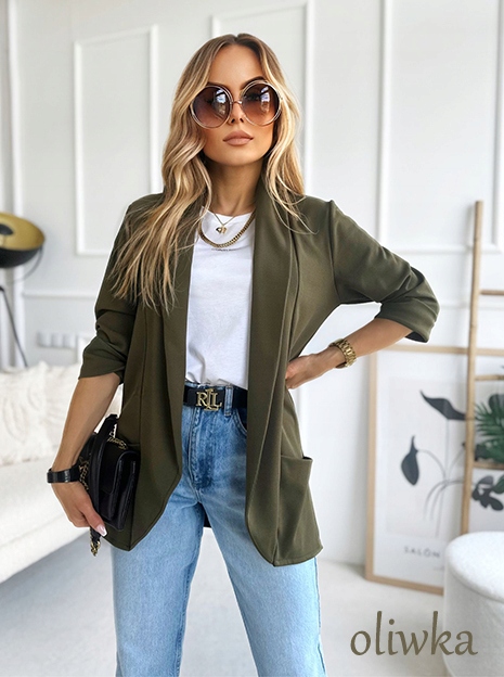 Modna DAMSKA MARYNARKA stylowy żakiet blezer cudowne kolory Marka Awanti